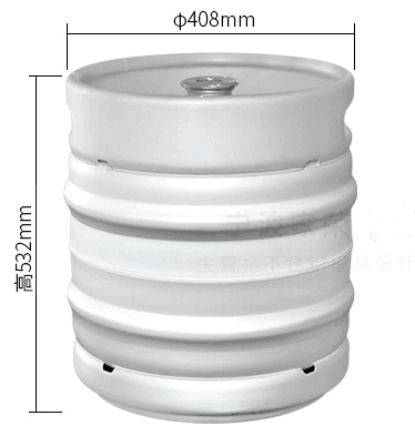 E50L:50L European standard Stainless steel 304 beer keg with a wine spear.