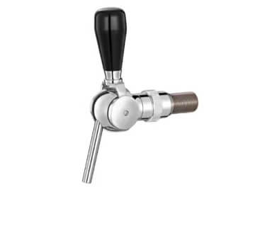 BL-1:Chome plated brass body with SS304 valve disc Rotary Ball beer faucet.