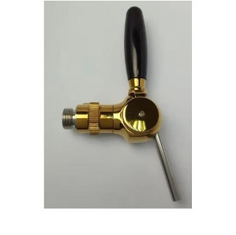 Gold beer ball flow contorl faucet