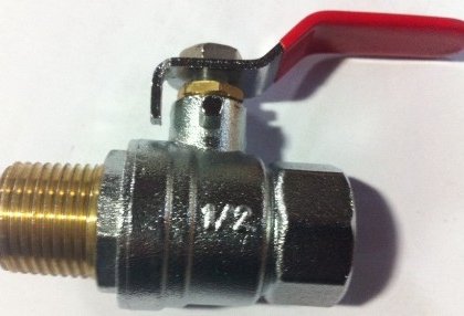 Brass ball valve ,  1/2 BSP Tapered thread