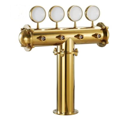 4 taps T style beer tower